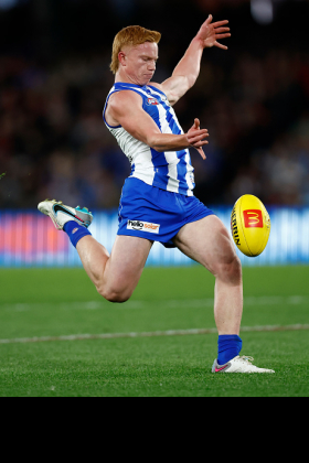 Blake Drury is on the bubble this week for fantasy, playing his third game and qualifying for price changes in Supercoach and Sportsdeck Dream Team. In a time of year where there are precious few rookie-priced players coming through, he has been closely scrutinised for scoring potential and job security as a potentially unmissable cash cow. He started brightly in Q1 of his first game against the Saints before going missing, and was even less prominent last week against the Power. His role of a high half forward is fragile, and at North many players go missing.