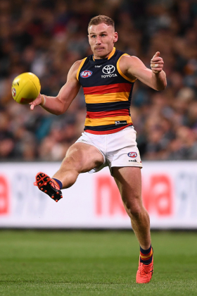 Rory Laird has given a lot of pleasure to a lot of fantasy owners over the years, especially since his move from half back to permanent midfield. He is a proven accumulator with superior positioning, making up for a lack of top-line pace with one of the league's best midfield brains. Adelaide's engine room has been in transition this season with Jake Soligo arriving, putting the roles of established stars like Laird into new perspective. At the moment his production still gives him fantasy relevance, but one move by the coach might kill that off.