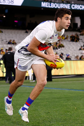 Joel Freijah has been preferred over the far better credentialed Caleb Daniel as a starter on the Western Bulldogs flanks in recent weeks, and while he lacks the quality of disposal of the diminutive helmeted one, he does possess a lot more of that ineffable and eternally valuable football commodity: height. Cash cows are fairly thin on the ground at the moment for fantasy coaches, so idle eyes are certainly turning towards Friejah as he passes the bubble, but can you trust any rookie playing under Luke Beveridge, given what he has done to Ryley Sanders? No, you can't.