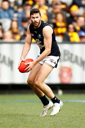 Mitch McGovern has found his best role late in his career as the third tall defender at Carlton, managing to at least halve most contests while occasionally turning on the jets to set up a quick counter attack when the situation is right. Today he likely matches up against Jack Lukosius, who similarly likes to use his pace with ball in hand and silky skills by foot. If this game becomes a shoot out under the roof at Docklands, whichever one of these two ends up having more influence on the game might decide the outcome. For fantasy usage, neither is at all reliable.