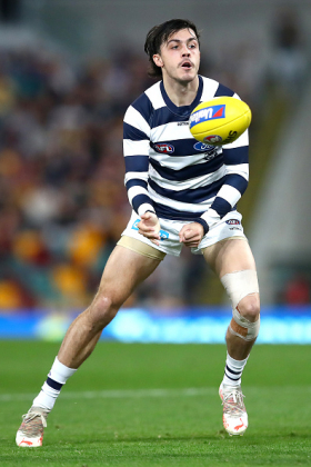 Brad Close used to be the man at Geelong who you wanted with ball in hand looking inside 50 for a pass target, particularly prominent in Geelong's flag run a few years ago. Since then his form has waned along with the team, correlating also with Gryan Miers' rise to fill that goal assist specialist role. He has had a few games this season which brought back visions of his best form, and others where he failed to impress. He is not a talisman in this 22 at this point, more of a wind vane whose form is reliant on those around him. For fantasy use, his scoring is painfully variable.