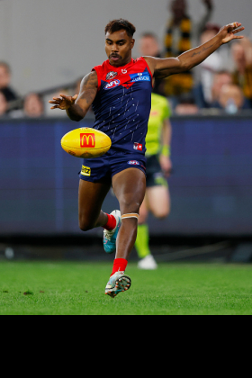 Kysaiah Pickett has been featuring at centre bounces a fair bit for the Demons in recent weeks, with Christian Petracca staying forward more often and coach Simon Goodwin searching for more acceleration out of packs than he gets from the likes of Jack Viney and Clayton Oliver. His more natural role is causing havoc inside 50, not as a marking target but at ground level. Kosi has a particular set of physical and mental skills, suited to a Shai Bolton kind of hybrid role, but can he increase his output across four quarters like Bolton has? Fantasy owners watch his development with interest.