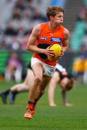 Lachie Whitfield has been in the footy news this week as the subject of discussion, specifically that GWS needs to get the ball in his hands more often to maximise its chances of winning. The question with Whitfield is whether he is a talisman or a bellwether; is he the instigator of the tsunami or is he just surfing the wave? As a receiver he is always somewhat at the mercy of supply, but when he is in form he demands the ball with superior run. When he is driving the ball forward with precision the Giants are at their best, and their brand requires him to light it up... any how.