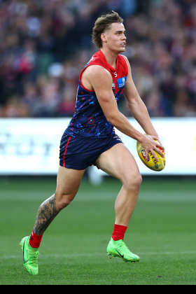 Trent Rivers answered his coach's call to help out in midfield three matches ago, and delivered two fantasy tons in his first two outings, albeit against the severely undermanned Magpies and the sub-standard Kangaroos. Last week he was part of the A rotation for Melbourne against Brisbane, and got torched along with the rest of the Demon engine room. Many fantasy coaches have bought in to his story, similar to that of Ed Richards who also moved from defence to the pivot in 2024. Where will his average statistical output settle? His owners watch expectantly.