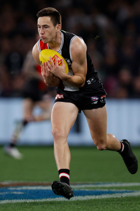 Cooper Sharman has been on the fringes of selection at St Kilda, with his best games in his short career so far coming when he was asked to play stopping roles on the opposition's best interceptor. Injuries to Ben King and Anthony Caminiti means St Kilda is scratching around for talls in attack, and Sharman will probably have to provide more of a leading target starting inside forward 50 than he is used to. The Saints may have had designs on another finals berth in 2024 but their results have been poor, meaning that experimenting with the likes of Sharman is the right move.