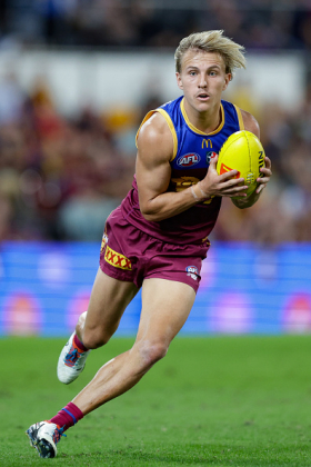 Kai Lohmann is in the middle of what might end up being a breakout season for Brisbane, slotting into the mid-sized marking half forward flank role that was vacated by injury to Lincoln McCarthy. It's a lot of fun playing that position at the Lions with a top four midfield supplying you, particularly at home when they play your song regularly. There is plenty of ice-cream for the licking at the Gabba, and in Adelaide today they have a weaker opponent ripe for giving up a big percentage-building victory. Lohmann might be a sneaky fantasy spot start.