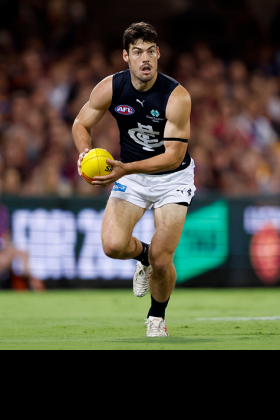 George Hewett has spent significant time in the VFL this year, in danger of becoming an afterthought as Michael Voss seeks the best mix of midfielders chasing the double chance. At the age of 28 his peak performances may be behind him, but there is no substitute for experience when the whips are crackiing, and he comes back to the senior side after a few midseason blips by the Blues. Perhaps there is only room for two of Hewett, Adam Cerra and Matthew Kennedy in the 22, with the other to contribute as a sub if they are lucky. A fascinating battle within today's battle.