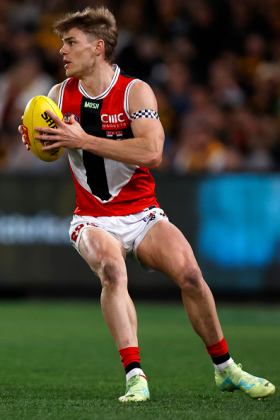 Mason Wood was talked up during parts of 2023 as one of the premier wingers in the league, a position that used to be just another on-baller but with some rule changes has reverted more to its traditional concept of keeping width and running from goalpost to goalpost. However, Ross Lyon has used him as a half forward flanker in recent weeks, a role for which his height and agility makes him a difficult matchup, but which tends to limit his ability to accumulate. It's not the first time Lyon has destroyed one of his player's fantasy scoring, and it won't be the last.