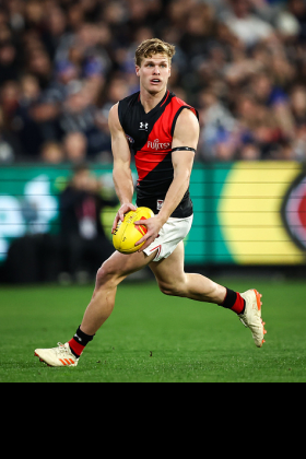 Ben Hobbs was one of several Bombers who had a breakout 2023, but he has regressed this year while other went past him. Specifically, while Hobbs was used initially as a forward, he showed real promise when moved to central midfield, as Sam Durham and Archie Perkins have done with even greater success in 2024. The Dons can't fit everyone who wants to play midfield at their club into the same cramped engine room, and Brad Scott is still trying to find the right balance of offensive guns and two-way runners that will deliver wins in August and September.