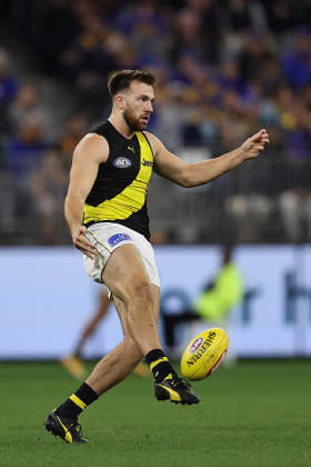 Noah Balta has the capability to be one of the best players in the game, but his fate has been to rise to his full powers playing at Richmond which is in the early stages of a full rebuild following its triple-flag run. In a good team, his ceiling could be Joe Daniher, Harris Andrews or Luke Ryan. As it is, he is swung back or forward depending on where the biggest holes are in Richmond's depleted spine. As the team grows in age and experience around him his best game will resurface, but for now his role is not settled at all and it's hard to justify using him.