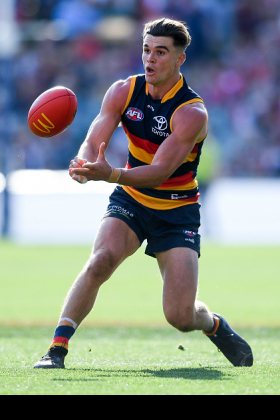 Ben Keays has carved out a niche in the best 22 for Adelaide as a dangerous small forward who is also capable of playing a shutdown role on an opposition rebounder, plus rotating through the centre when the Crows are getting belted in clearances. He posted a personal best five-goal haul in a best-on-ground performance against the Bombers and was called uypon the next week to solve Adelaide's midfield deficiencies in the Hawks game. It's that sort of role for Keays, who has had his time as a full-time mid and proved to not be the greatest two-way runner.