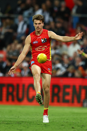 Charlie Ballard was one of the most promising key defenders in the league under Stuart Dew's regime, one of the few player development success stories of yet another hope-filled coaching stint at Gold Coast that ended with no finals on the club's miserable record. The advent of Mac Andrew, hero of last week's late win over Essendon, has seen Ballard move from second in the depth chart to third behind Andrew, albeit the younger man's future may lie in the forward line after that ice-cold post-siren finish. He is a project in progress for Damien Hardwick, one of many.