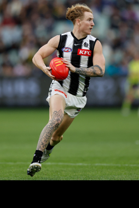 Beau McCreery is the type of player who is rarely going to feature in Brownlow votes, fantasy usage or basic statistical rankings, but he is very highly valued by coaches who want to win games of football at the highest level. In possession he can seem like he doesn't have a weapon, but it's without the footy that his best work is done. His tireless running off the ball drains his half back opponent of juice on the spread, and his chase of opposition flankers can turn games. With all the focus this season at Collingwood on the arrival of Lachie Schultz, it's McCreery who should be lauded.