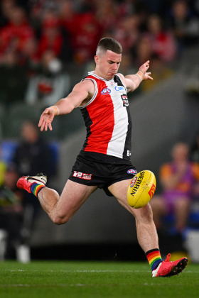 Jack Higgins has had an unwanted reputation attached to him for years of being the last bloke you want kicking for your life, a string of crucial missed set shots being more than enough evidence. Quietly, in a year for St Kilda they would rather forget, Higgins has figured out whatever deficiencies were in his kicking technique to become a far more reliable conveyance on the set shot than most footy fans would remember. He is not the first spray merchant to figure out his biomechanics late in his career, and he deserves more respect than he gets.