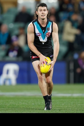 Darcy Byrne-Jones was the hero in the last-gasp win over the Hawks that put Port Adelaide in tonight's front-row spot, ready to use the double chance to full advantage and stay at home all the way to a grand final.