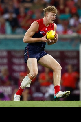  is a high draft pick about whom there has never been a huge amount of buzz, especially not in comparison to Luke Jackson whose role he replaced as the key forward chopping out Max Gawn as second ruck. He may lack LJax's acceleration but you don't need to be a gazelle in that role, just don't let the side down and get dangerous as a target inside 50 to take pressure off the big blokes playing up the spine. Melbourne's premiership window seems a long way away given their internal troubles, but van Rooyen has enough time to be there when the wheel turns.